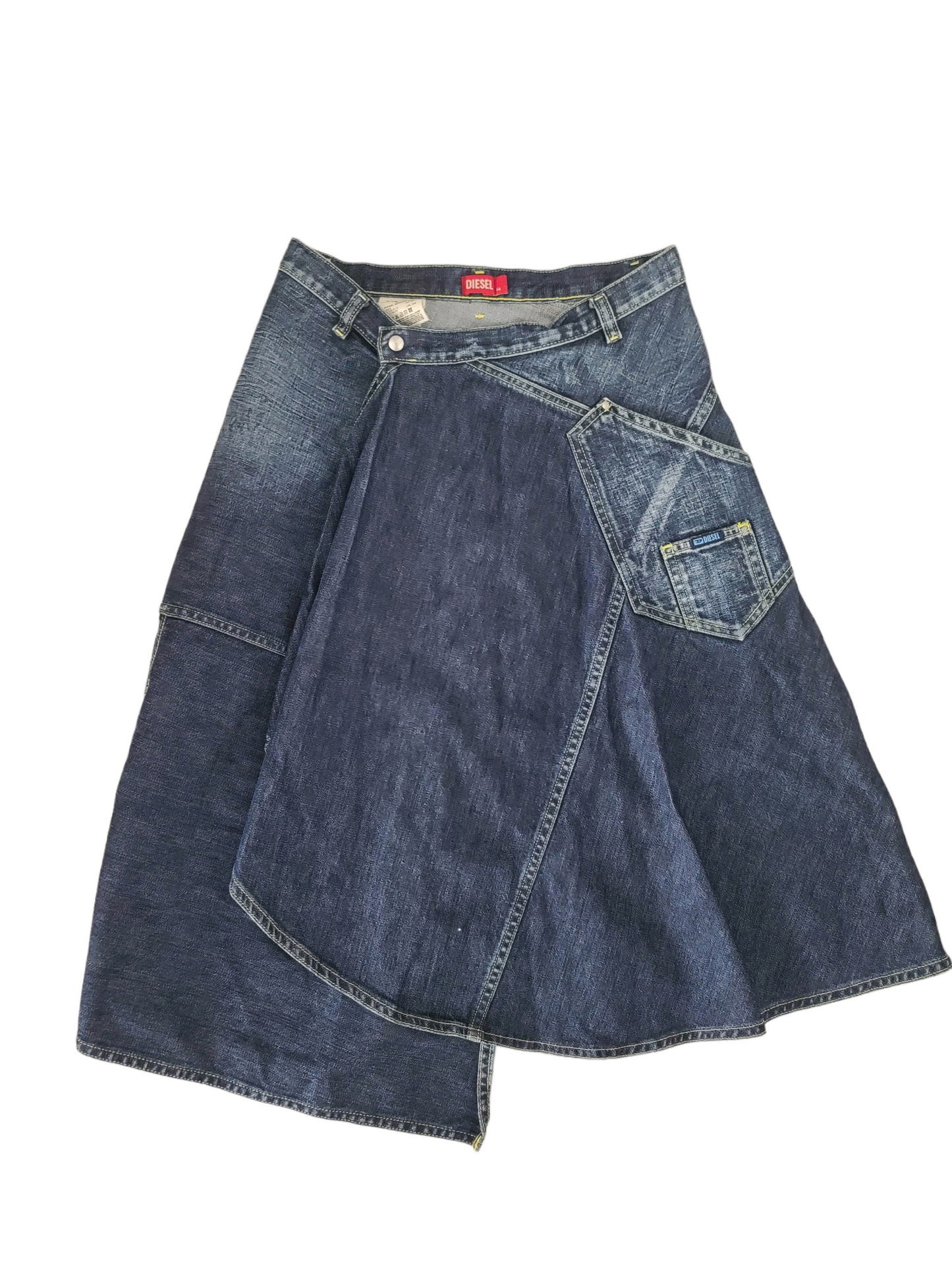 Y2k Diesel asymétrique denim skirt