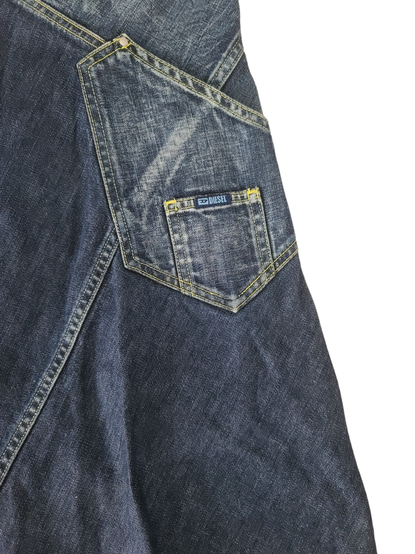 Y2k Diesel asymmetric denim skirt