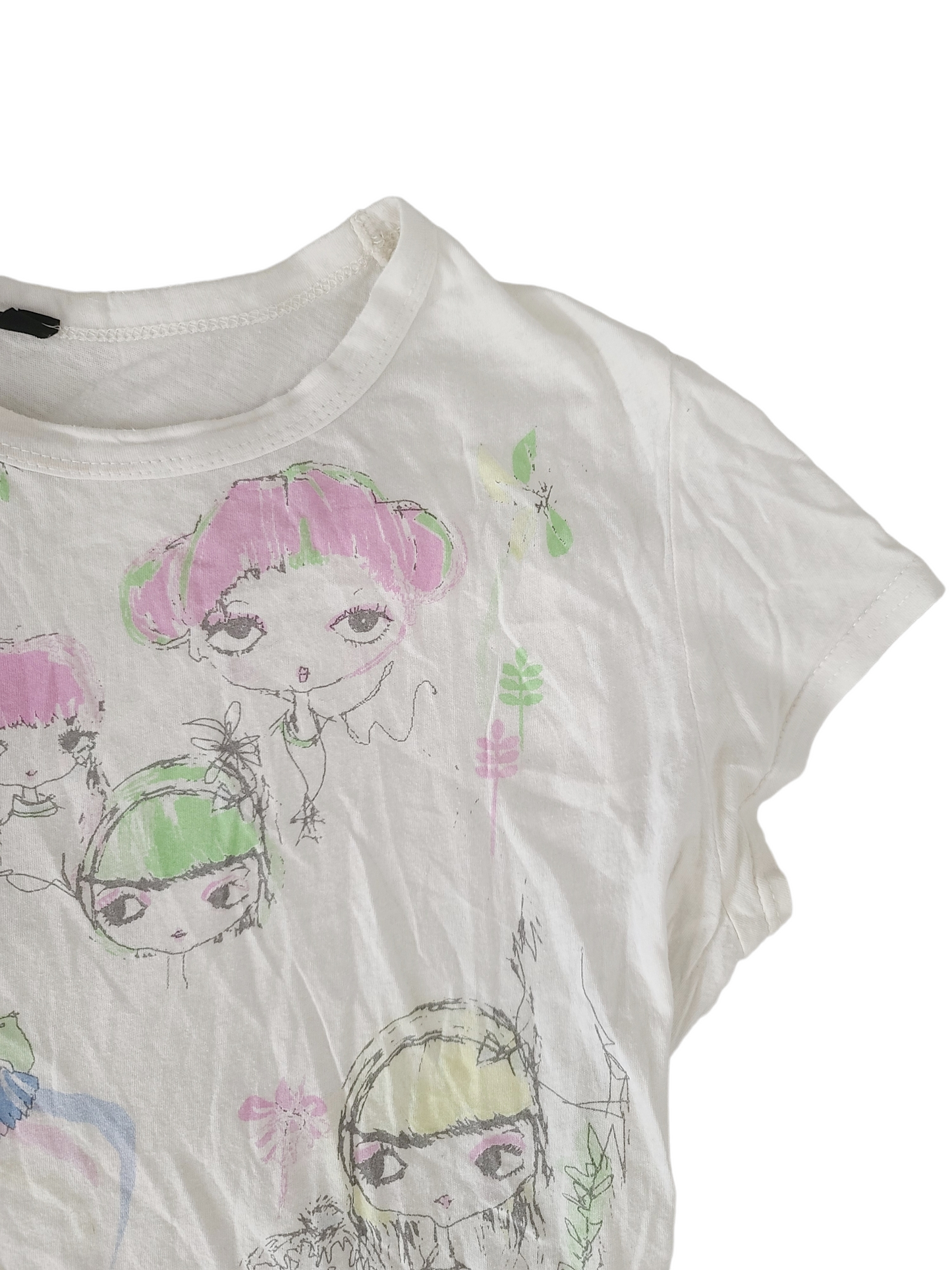 Y2k harajuku colorfull printed top