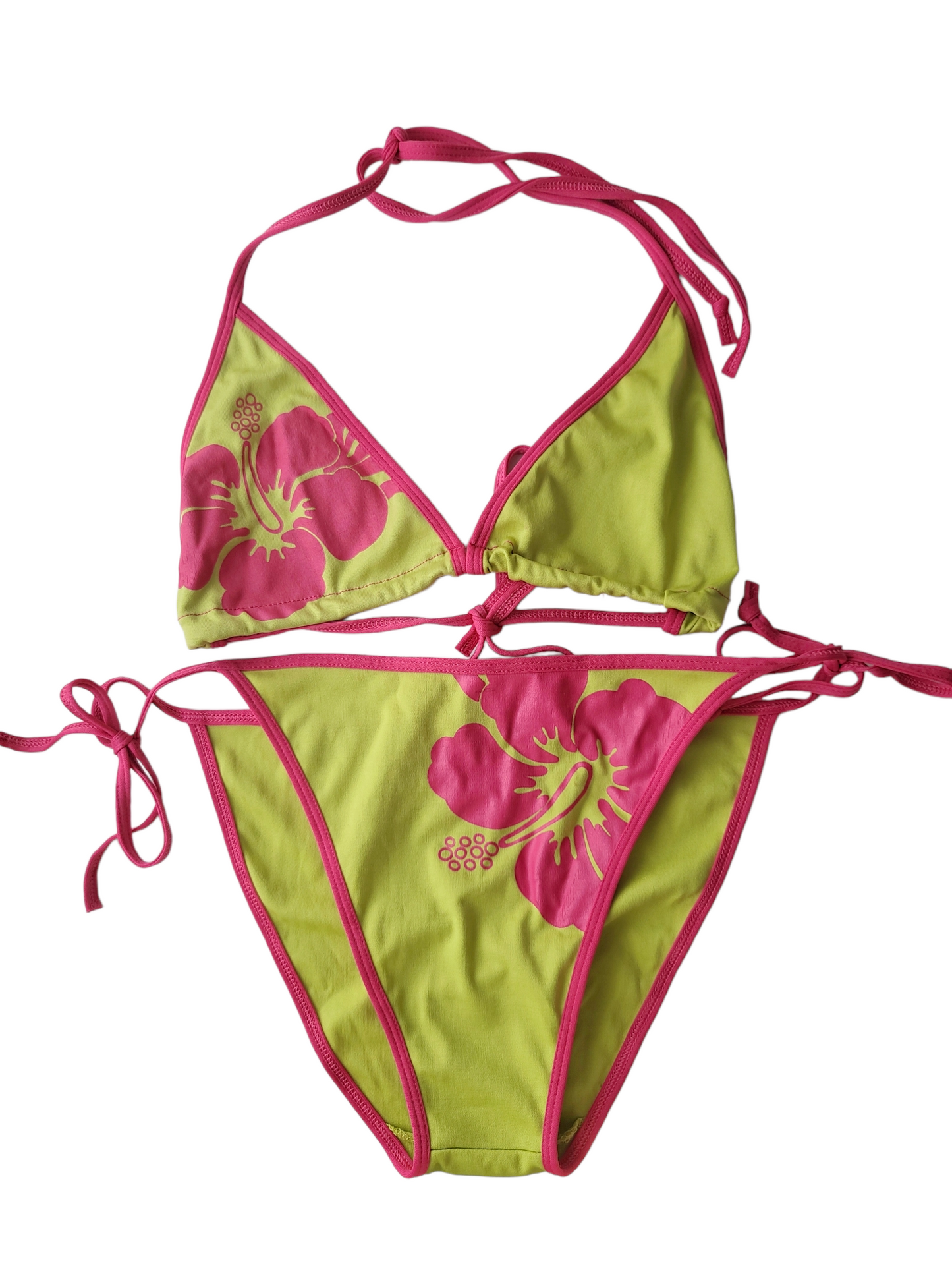 90s hibiscus swimsuit