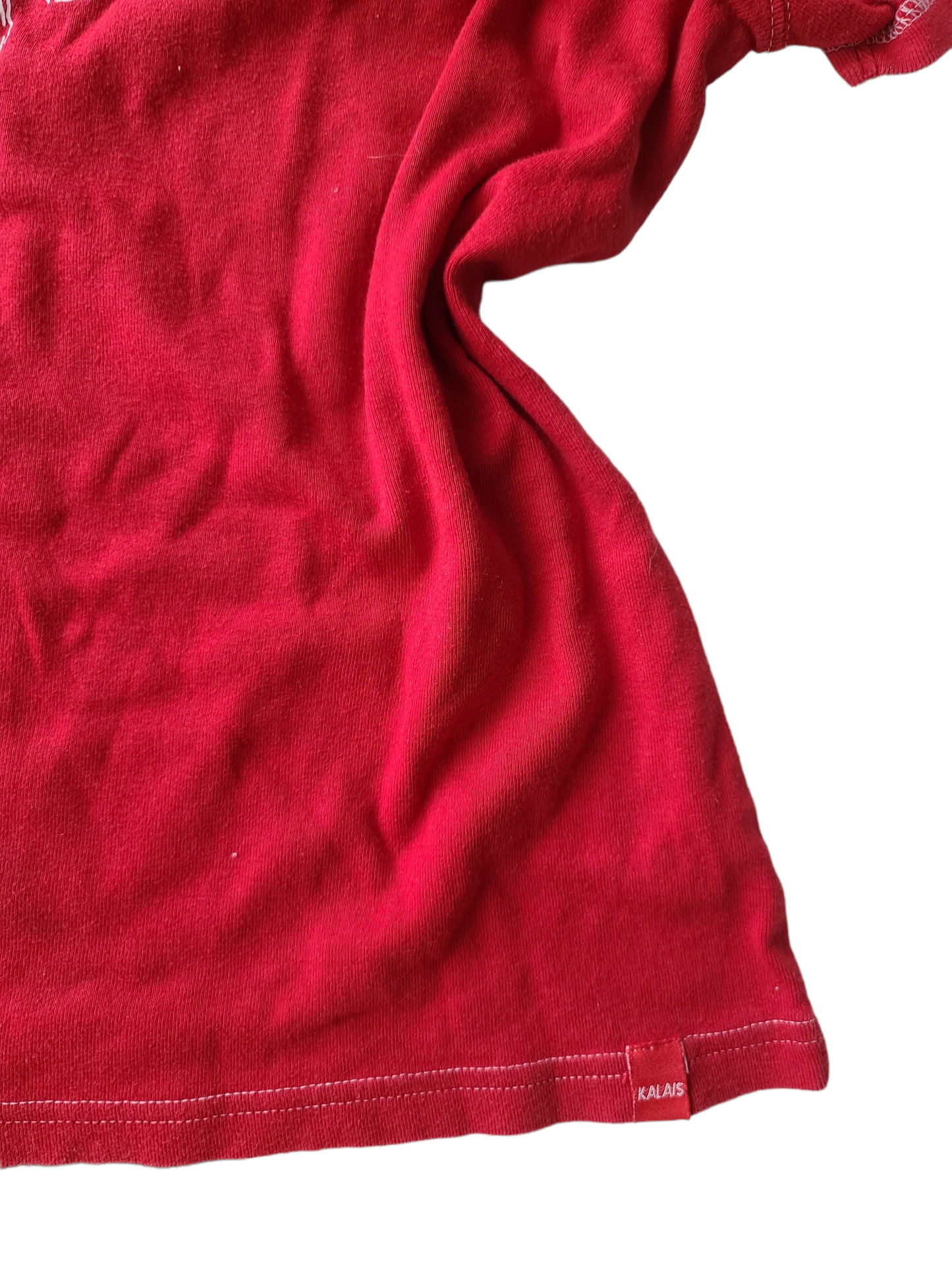 90s beachwear red hibiscus top