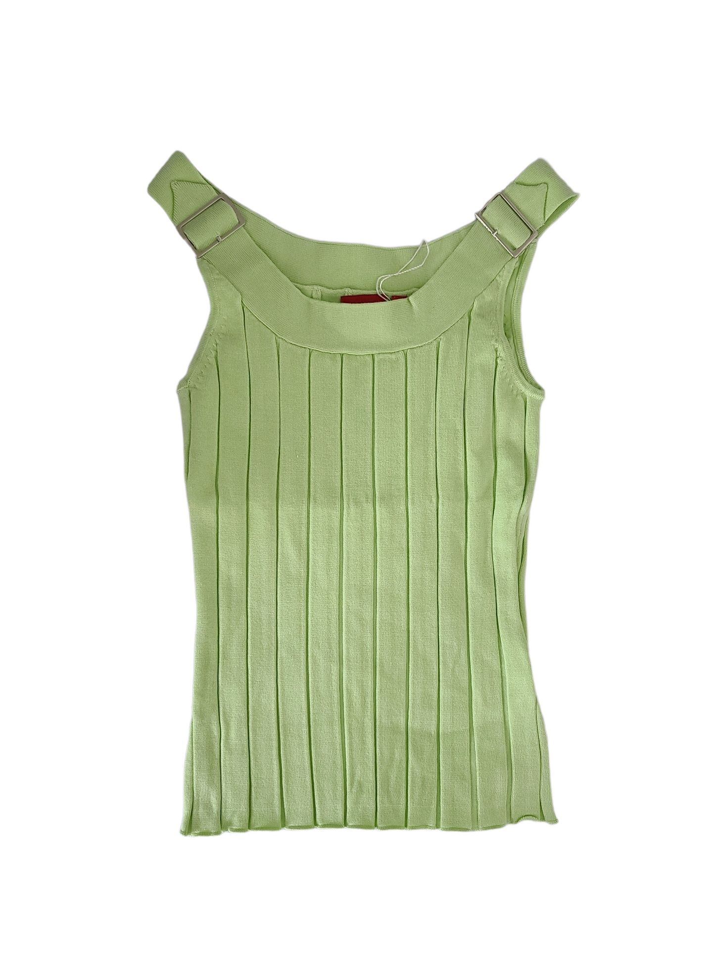 Y2k green ribbed top