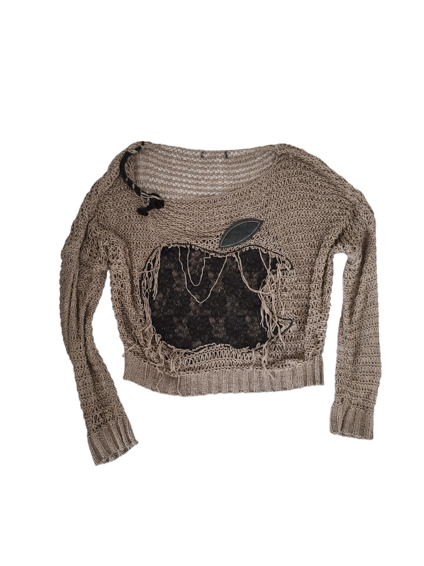 Y2k vintage crochet lace sweater