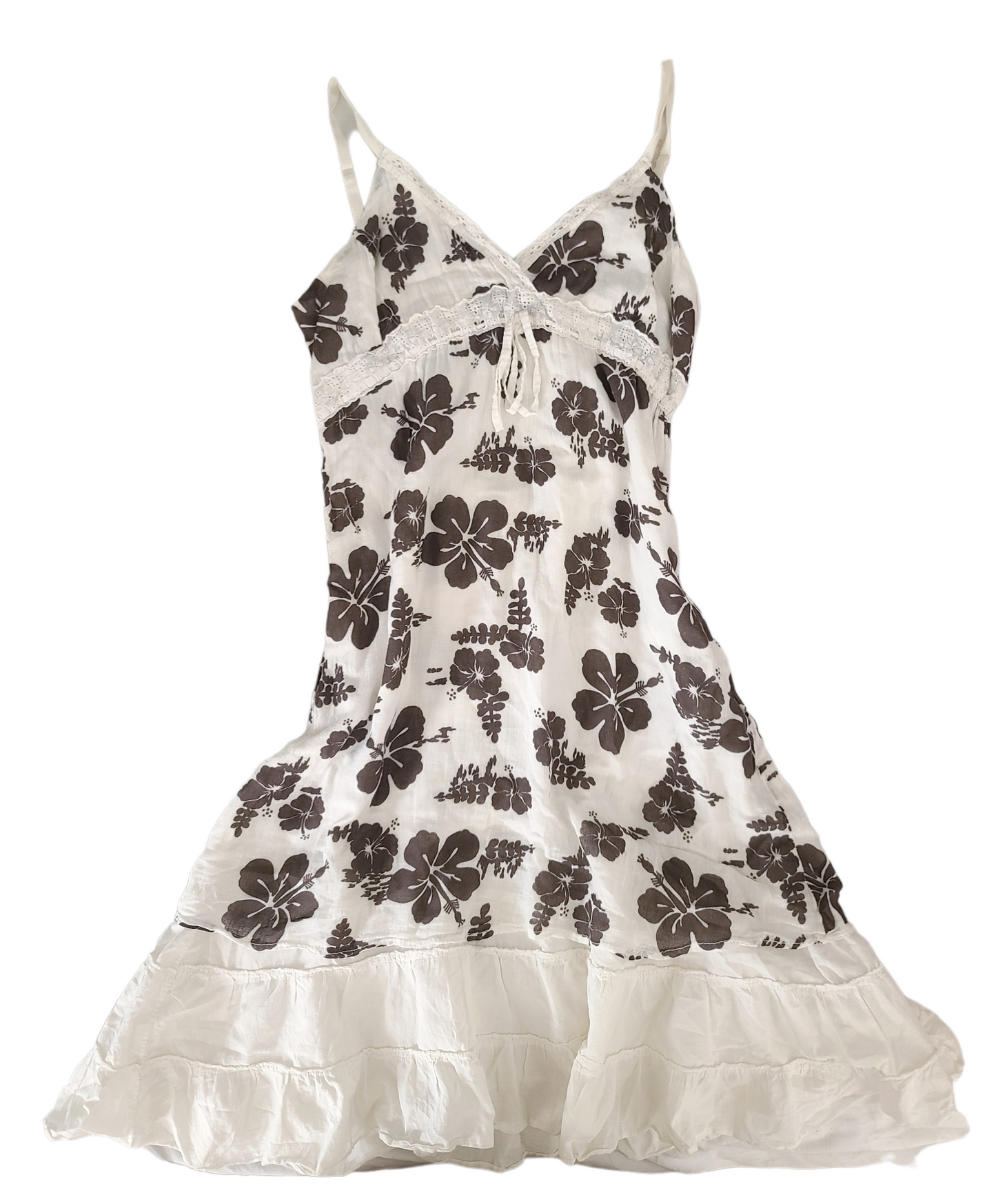 Y2k flirty hibiscus dress