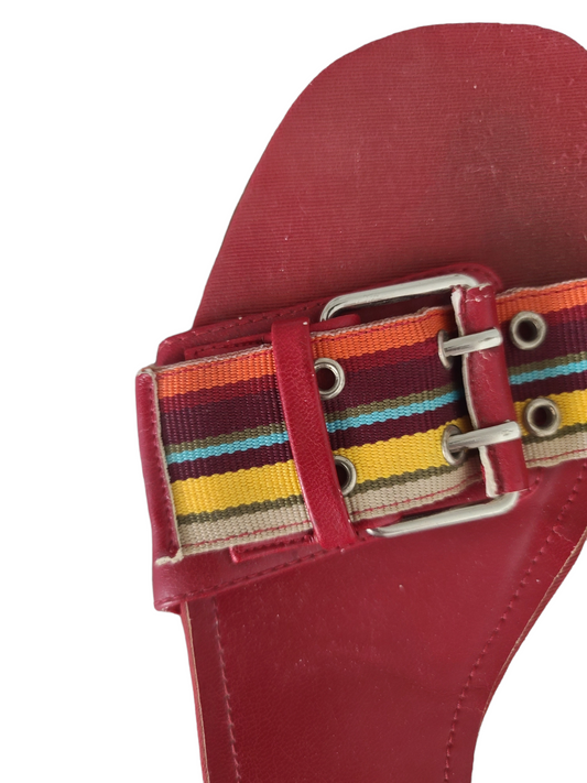 Y2k red kitten heels