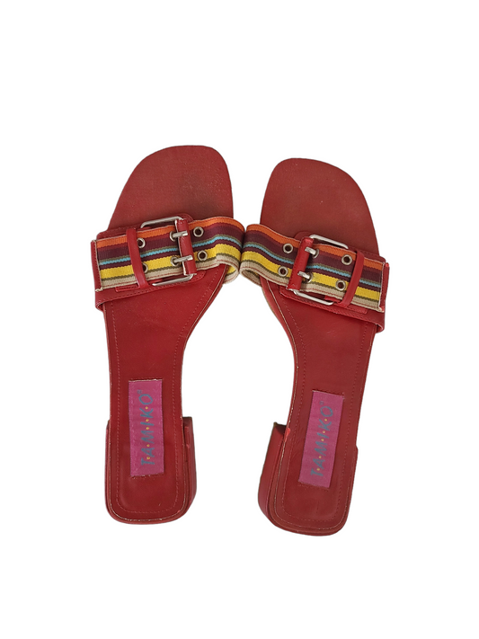 Y2k red kitten heels