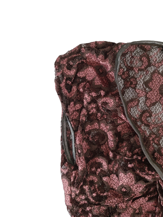 Y2k flirty lace top