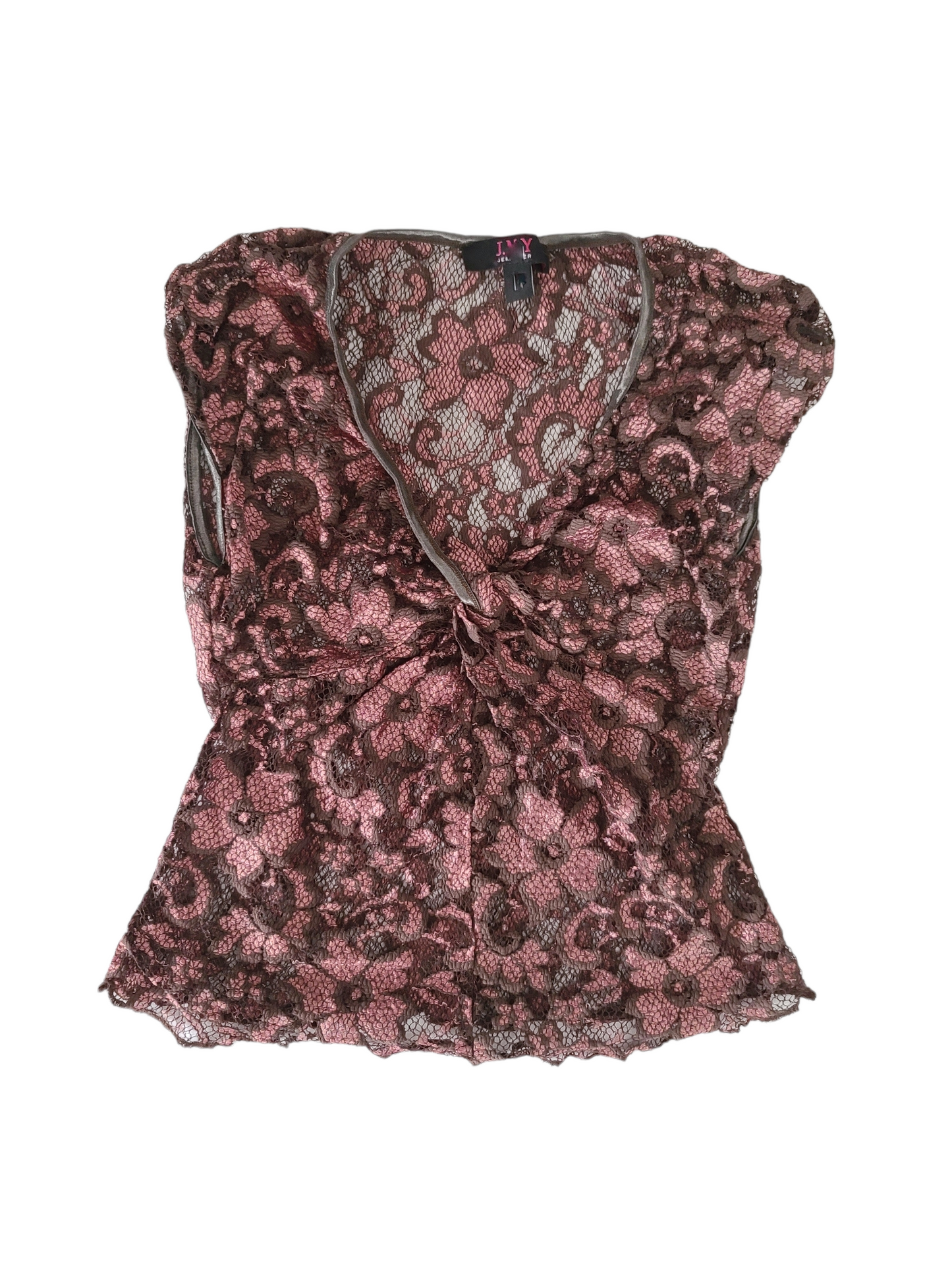 Y2k flirty lace top