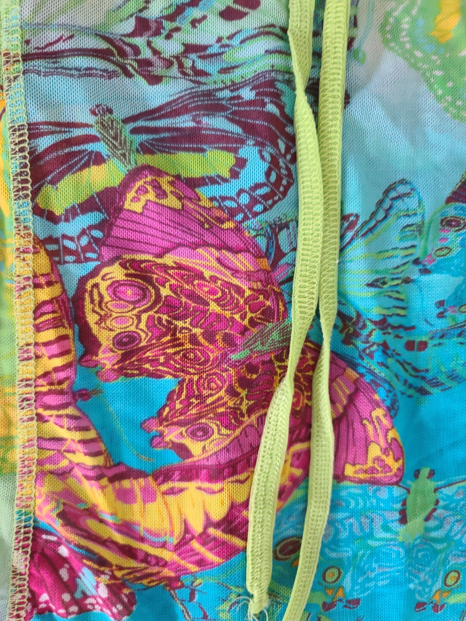 Y2k asymetric mesh fairy top - zimfriperie