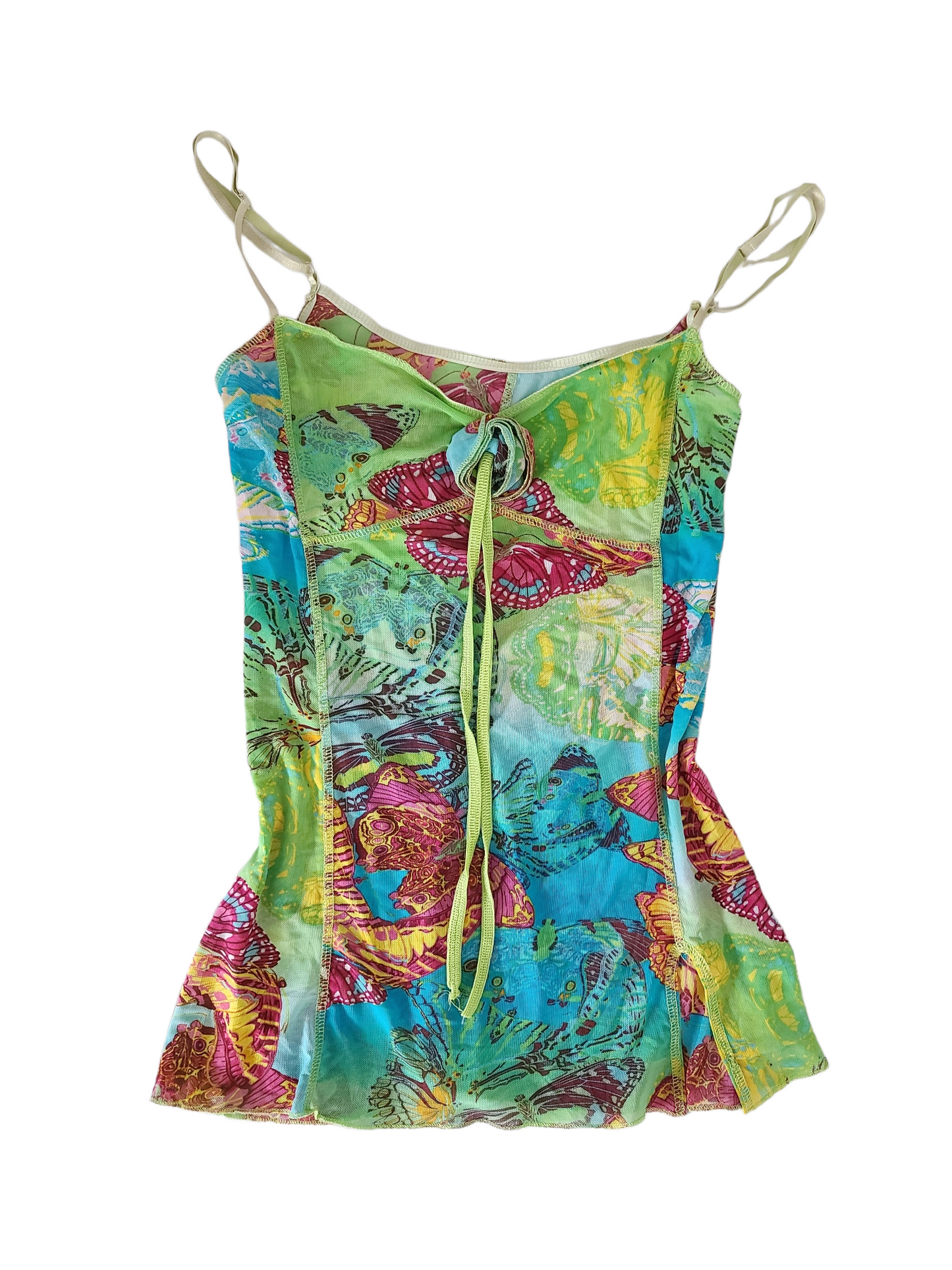 Y2k asymetric mesh fairy top - zimfriperie