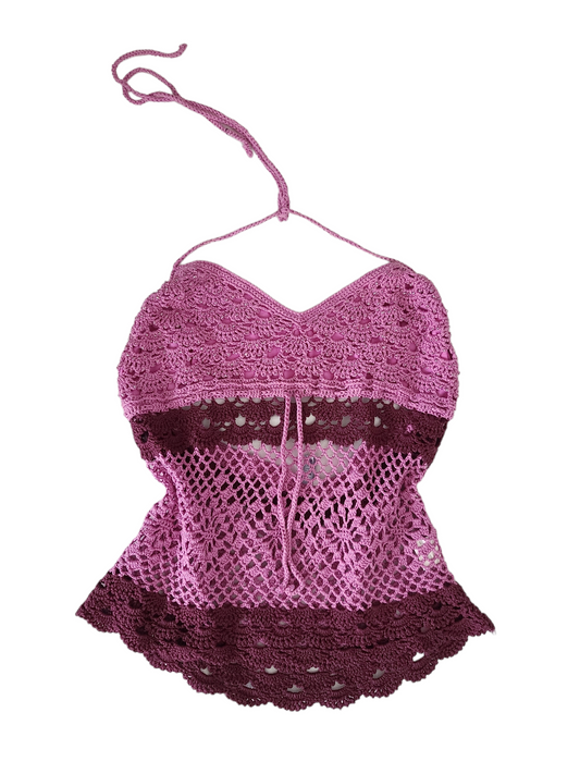 Y2k crochet fairy backless top - zimfriperie