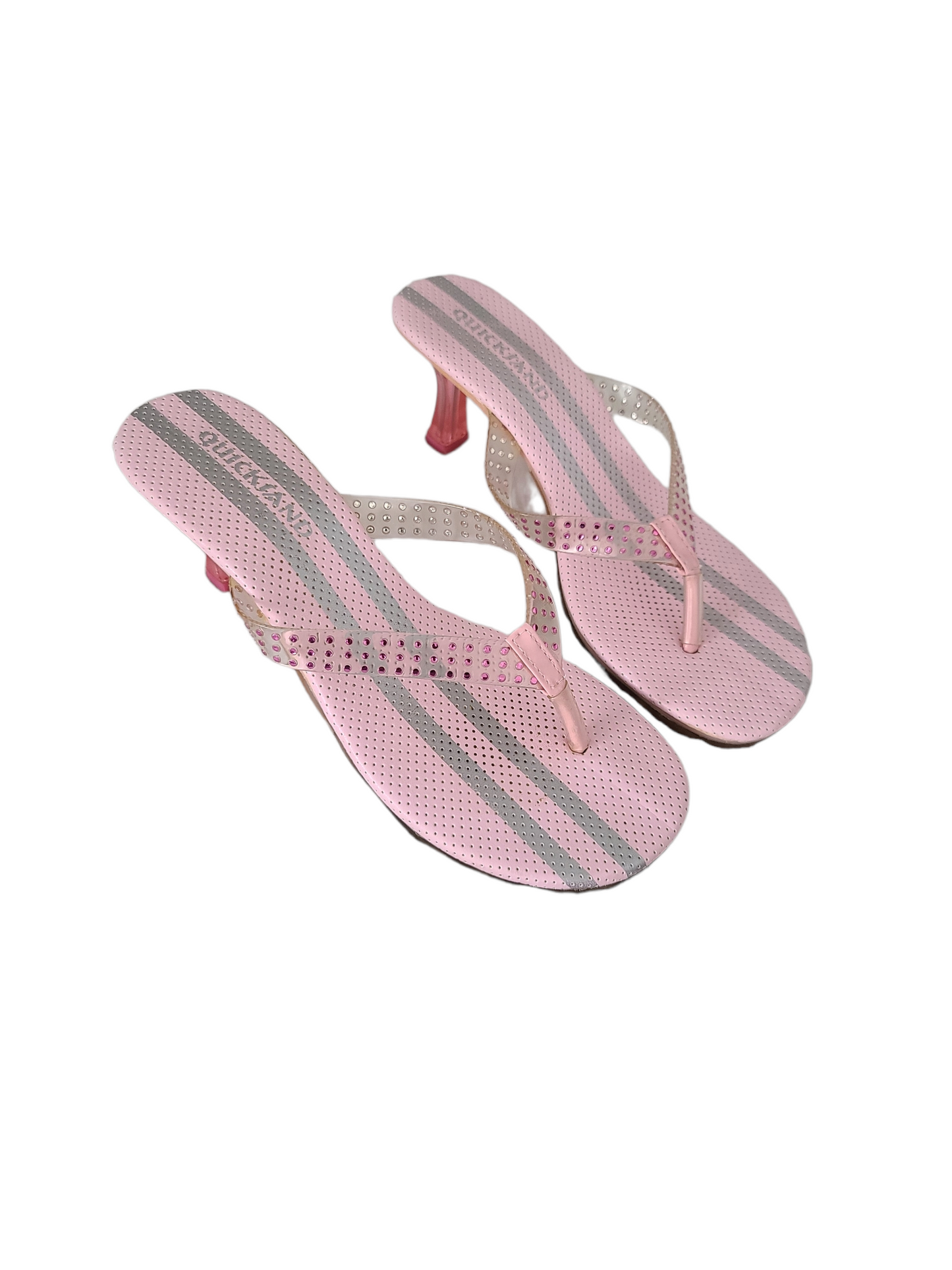 Cybery2k blokette pink heels sandals