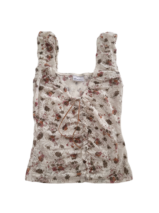 Coquette lace ruffled bohemian cute vintage y2k top 