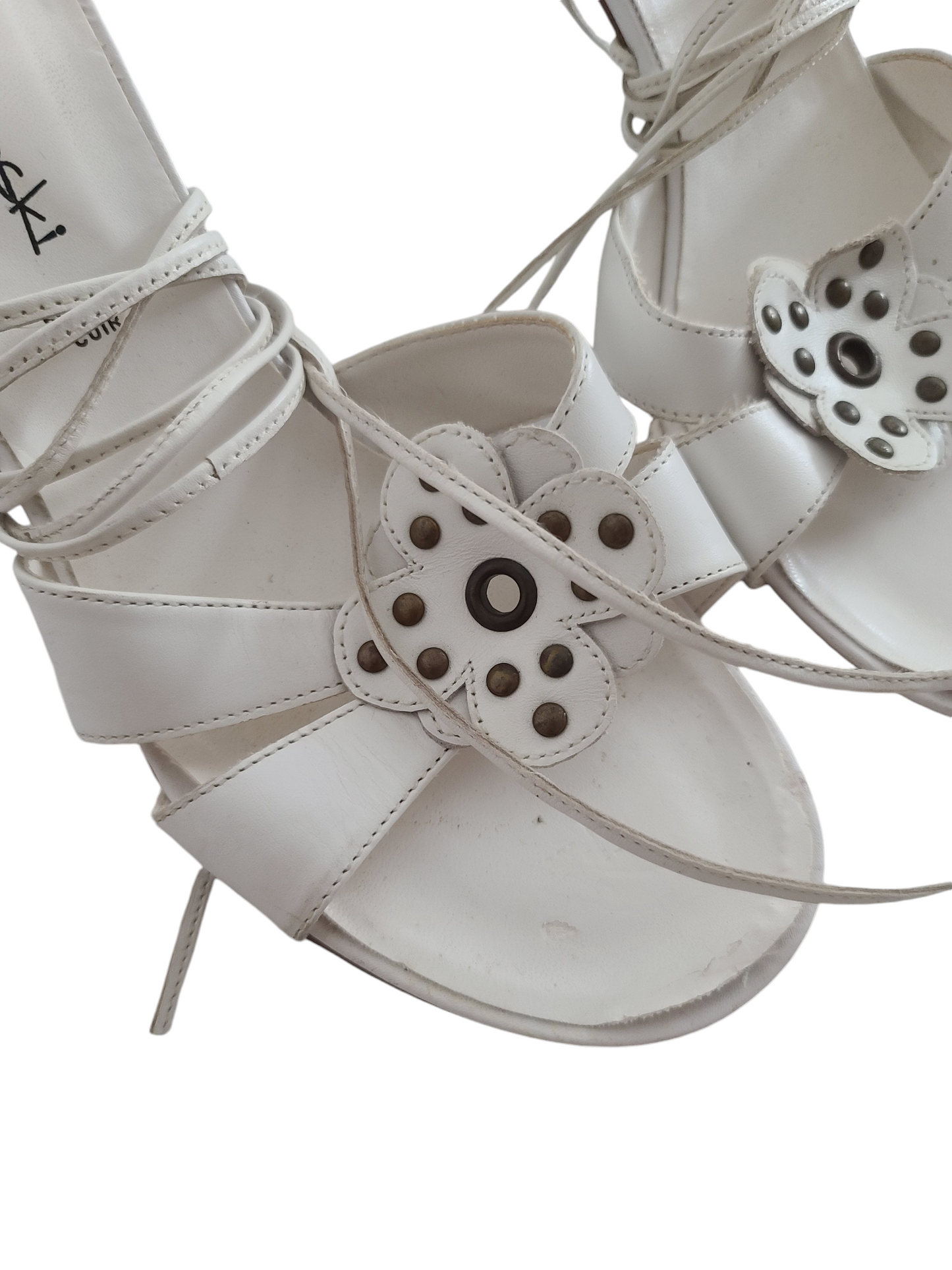 Y2k vintage fairy white mules