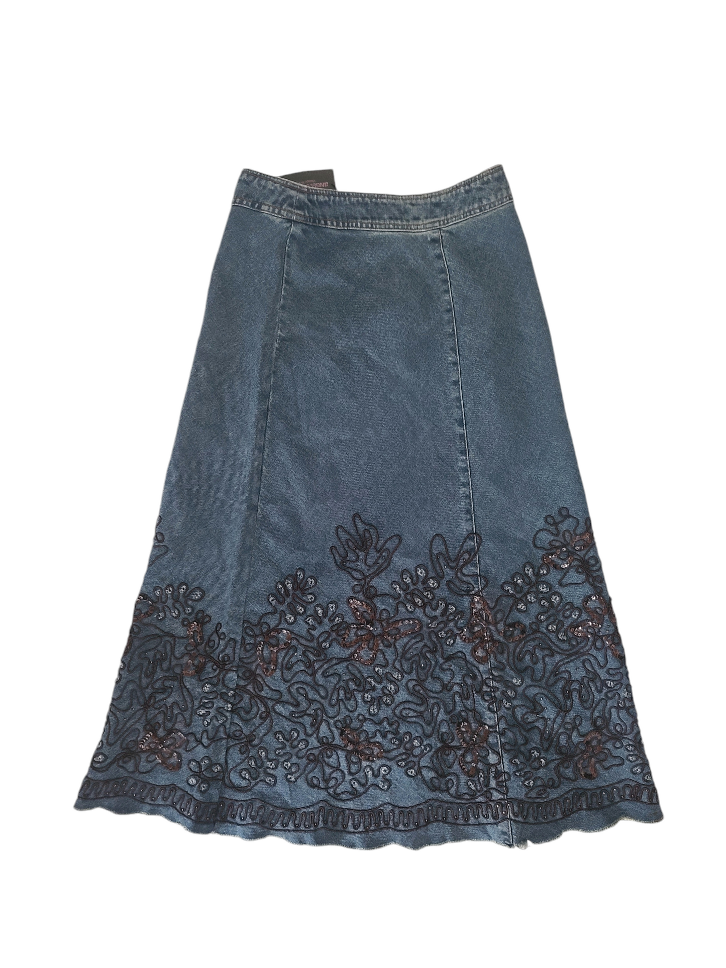 90s vintage fairy denim skirt