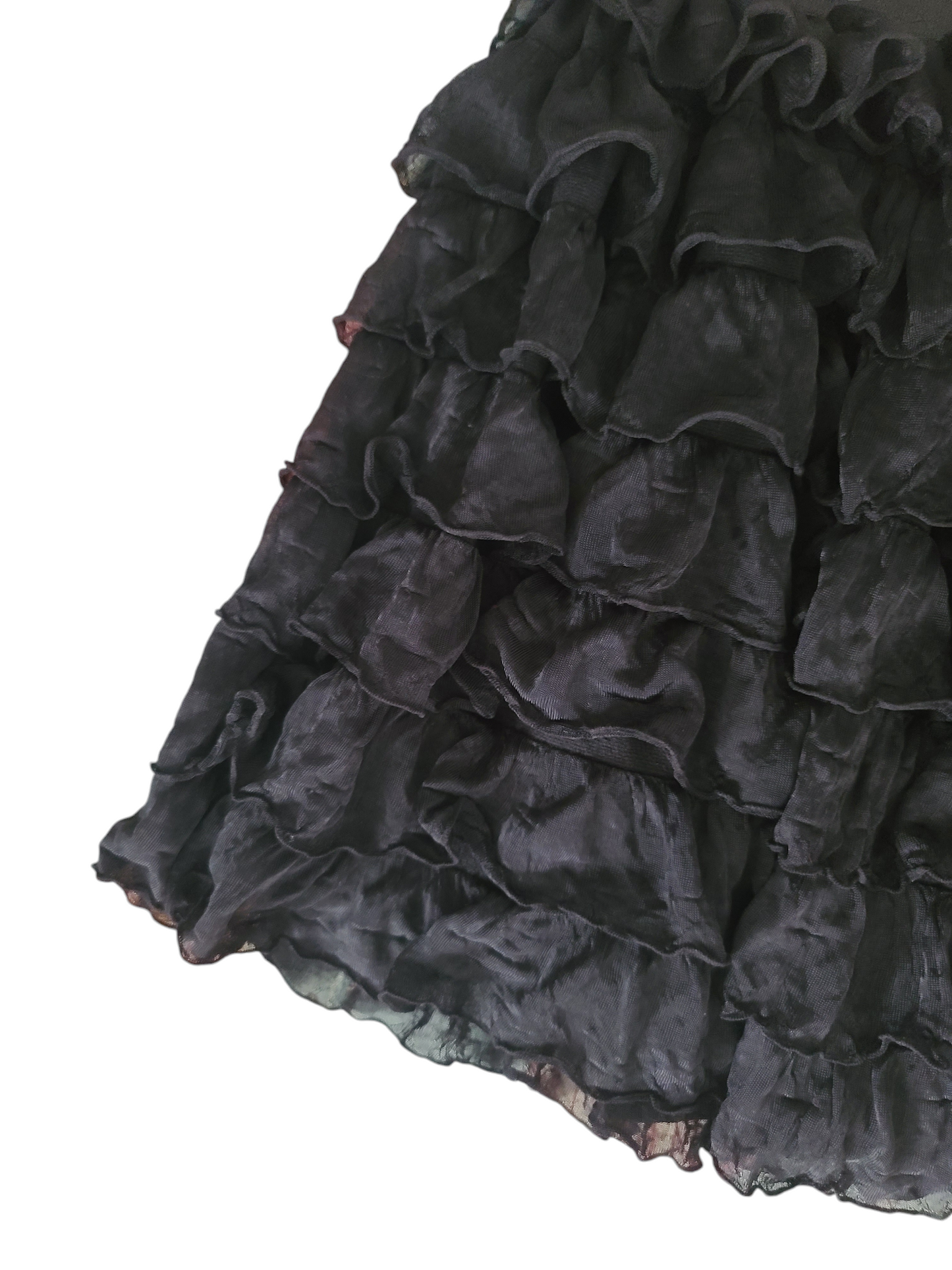 Y2k vintage coquette ruffled mini skirt