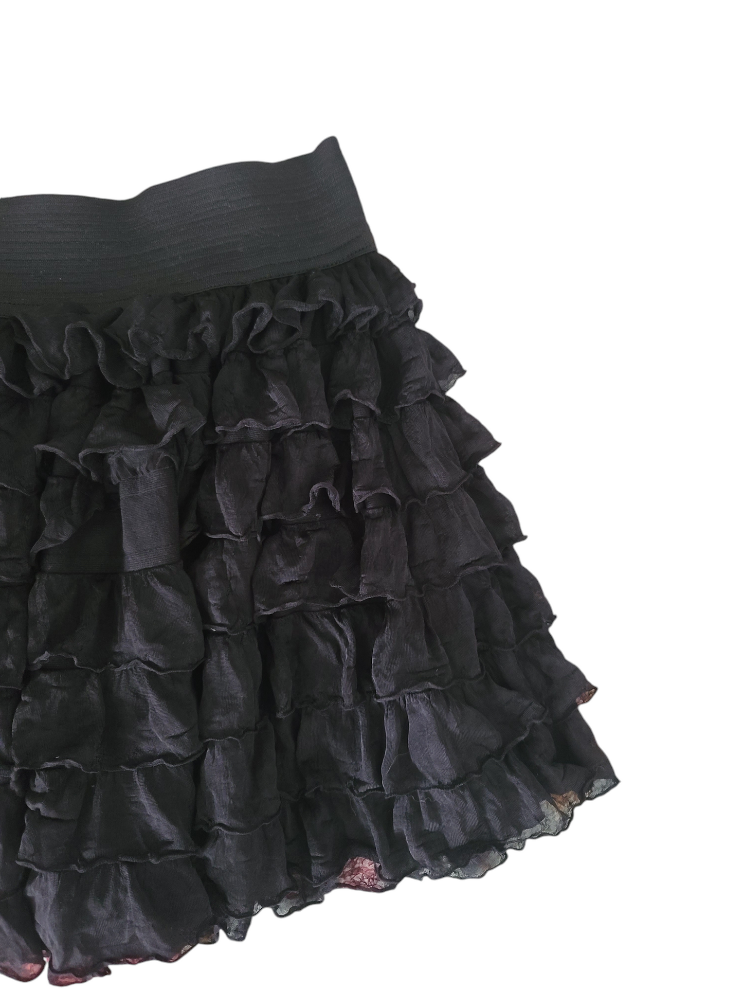 Y2k vintage flirty ruffled mini skirt