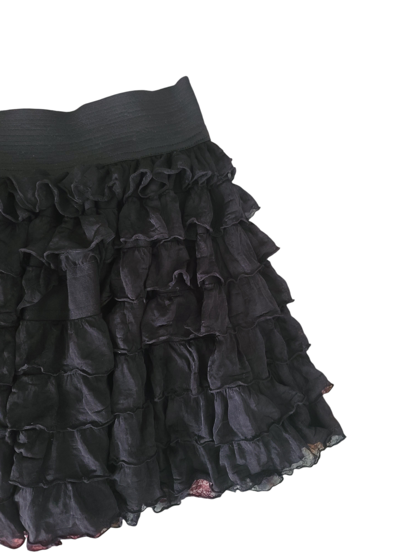 Y2k vintage coquette ruffled mini skirt