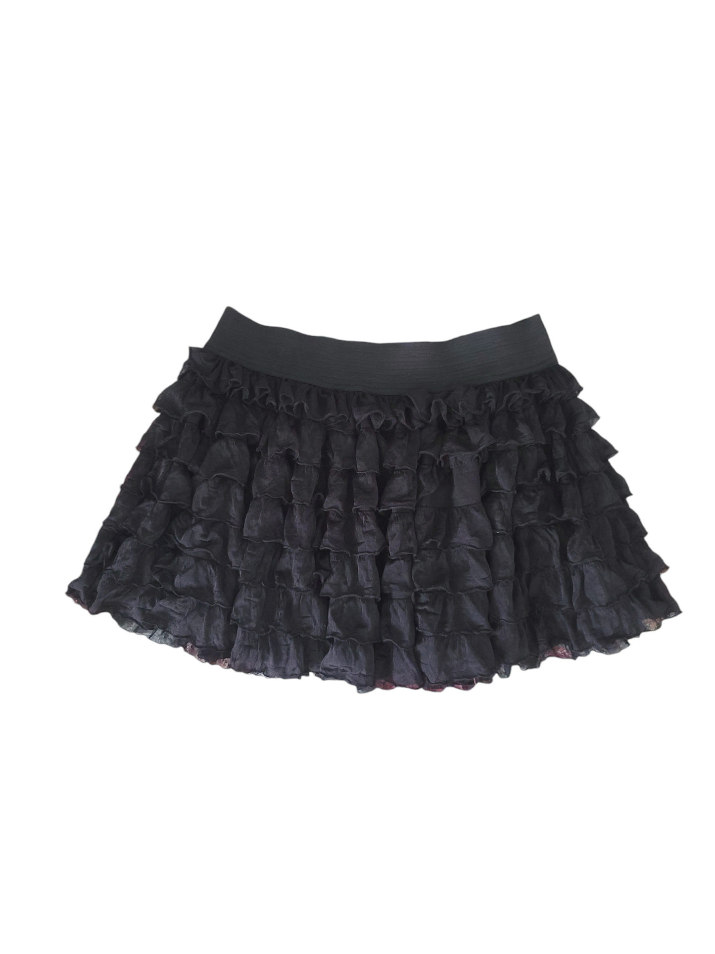 Y2k vintage coquette ruffled mini skirt