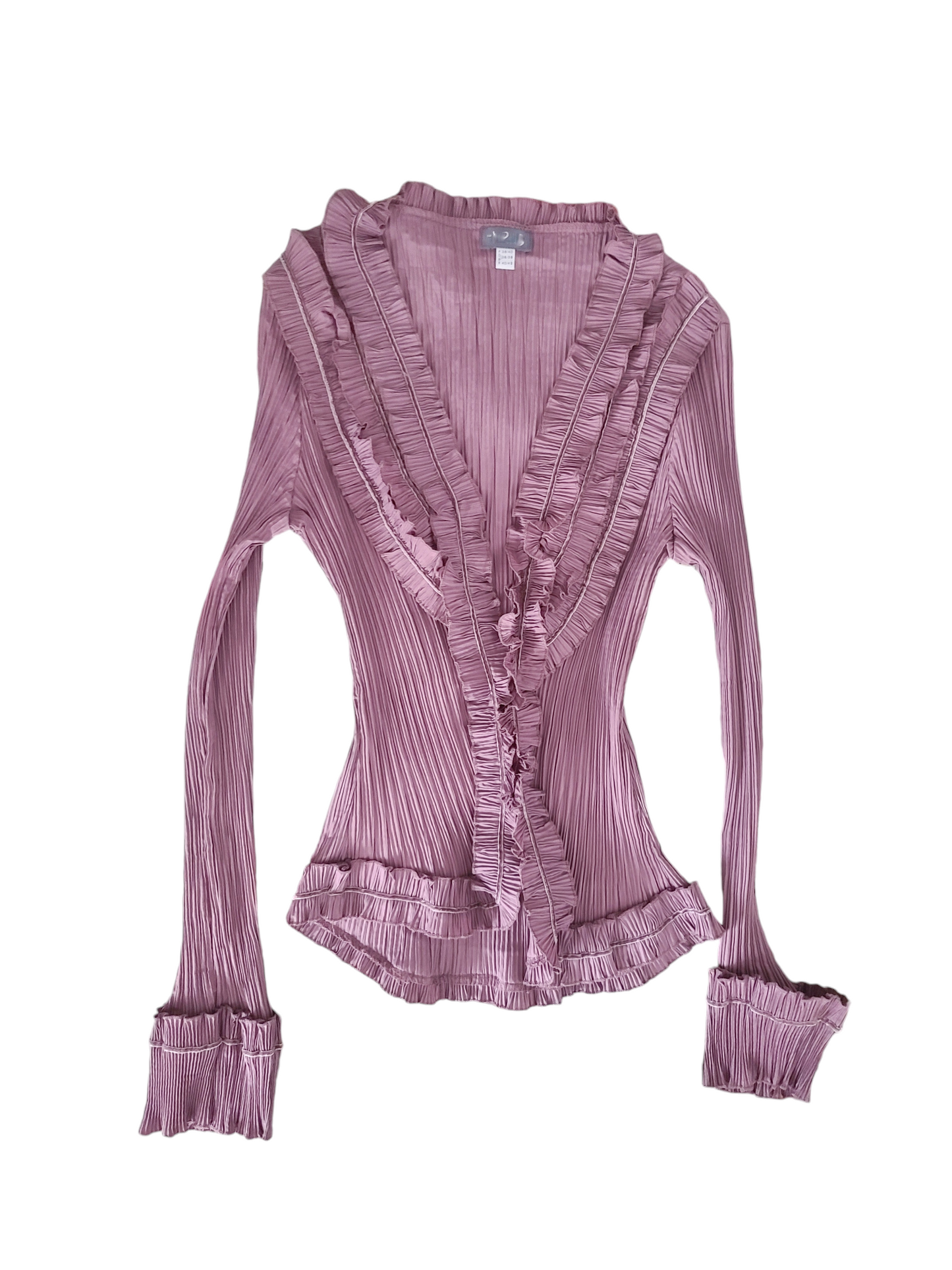 Y2k vintage coquette ruffled shirt