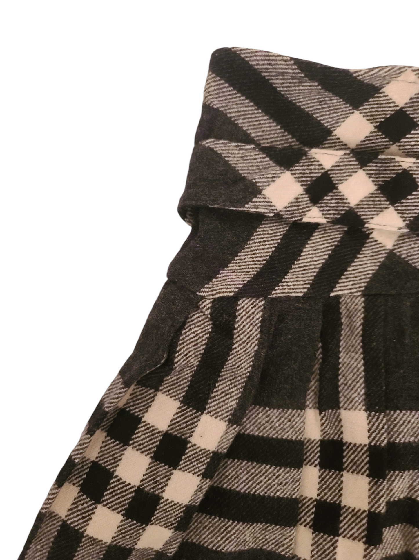 90s vintage goth plaid pleated skirt