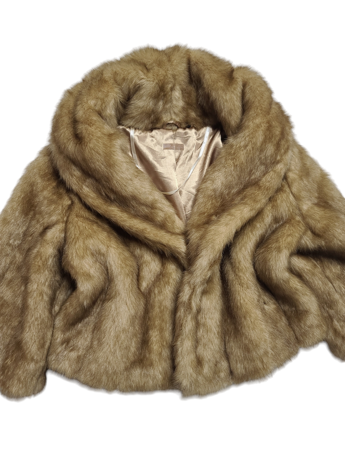 Y2k vintage fake fur coquette coat