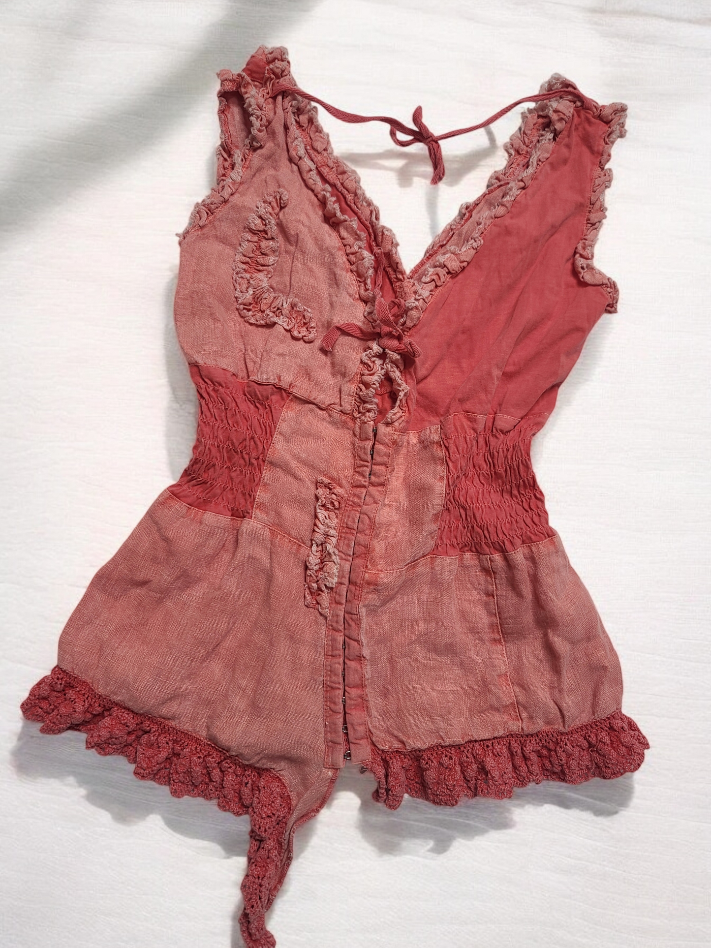 Y2k vintage fairy asymmetric top