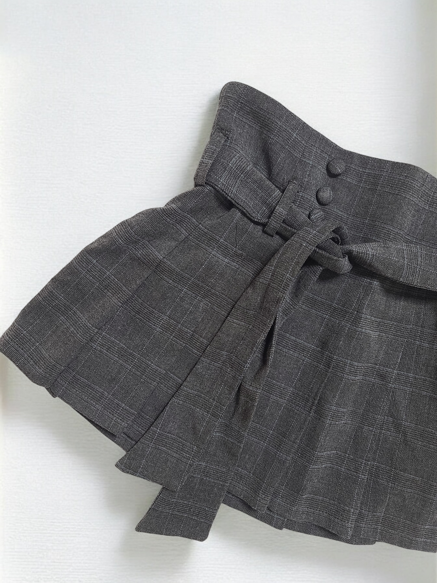 90s vintage pleated plaid flirty mini skirt