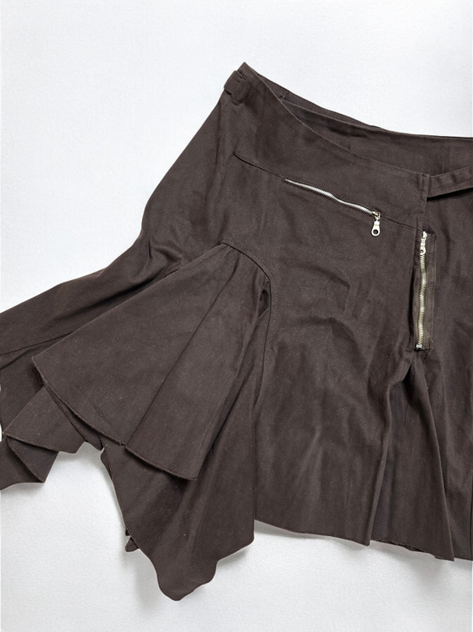 90s vintage fairy asymmetric cargo skirt