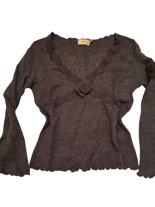 90s vintage flirty downtown sweater