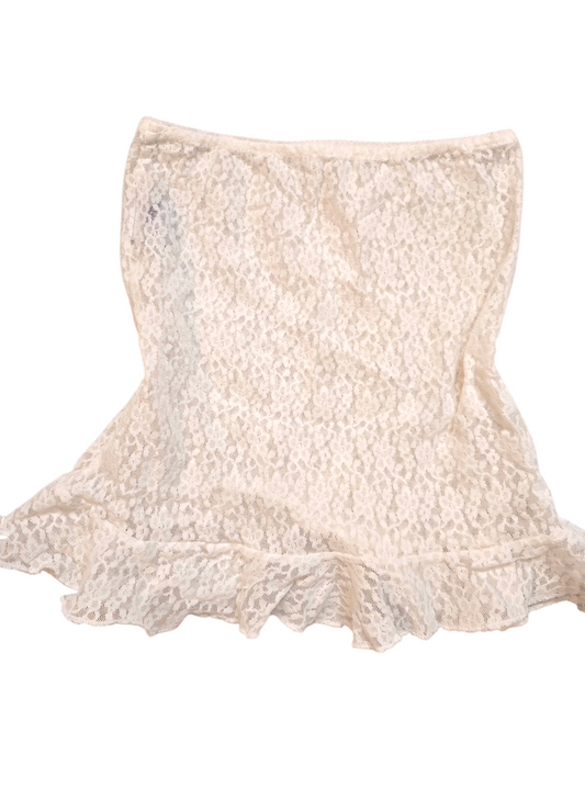 Y2k vintage coquette lace bustier top