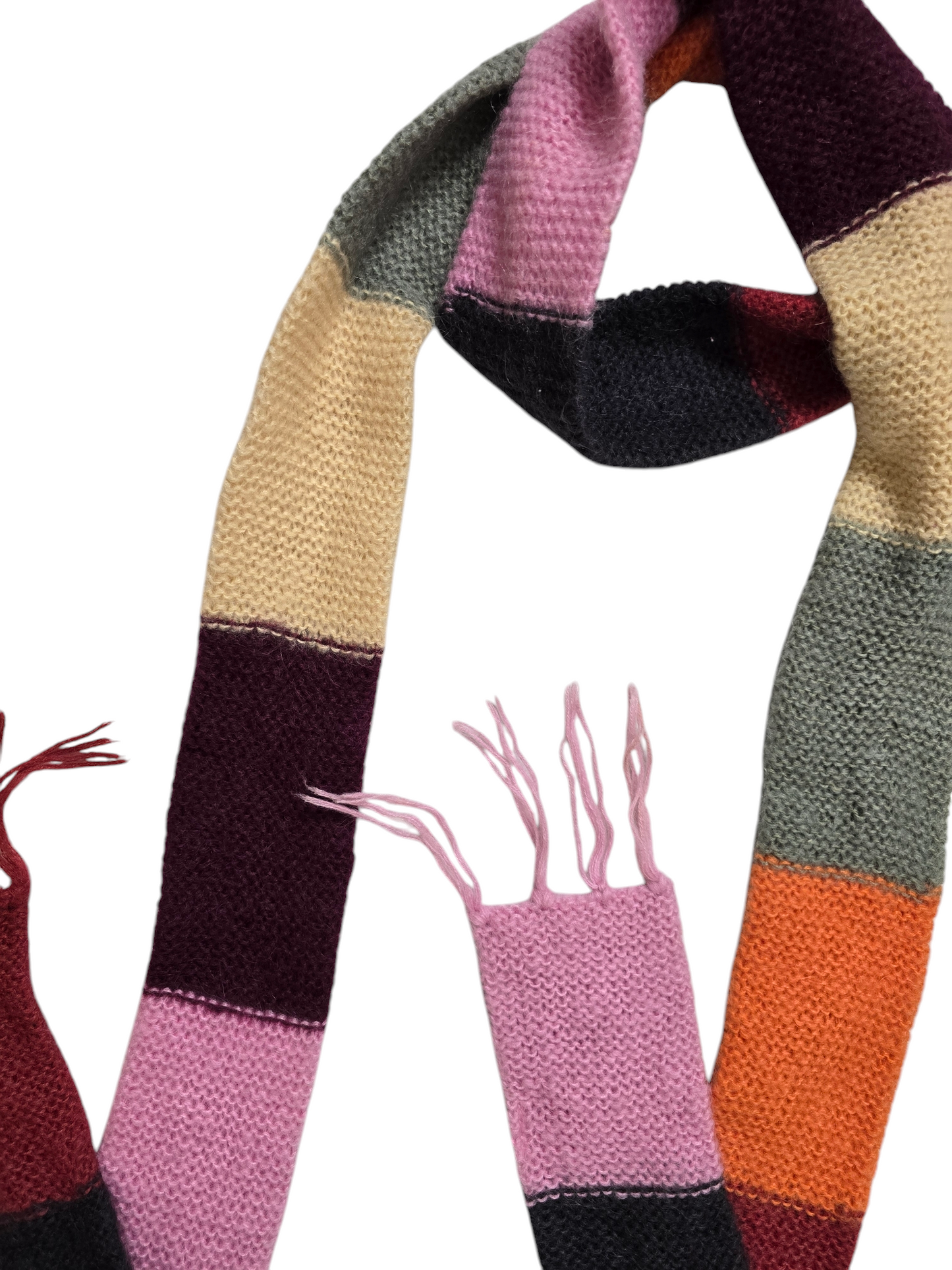 90s striped long scarf