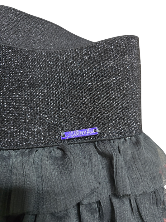 Y2k vintage flirty Diesel ruffled mini skirt