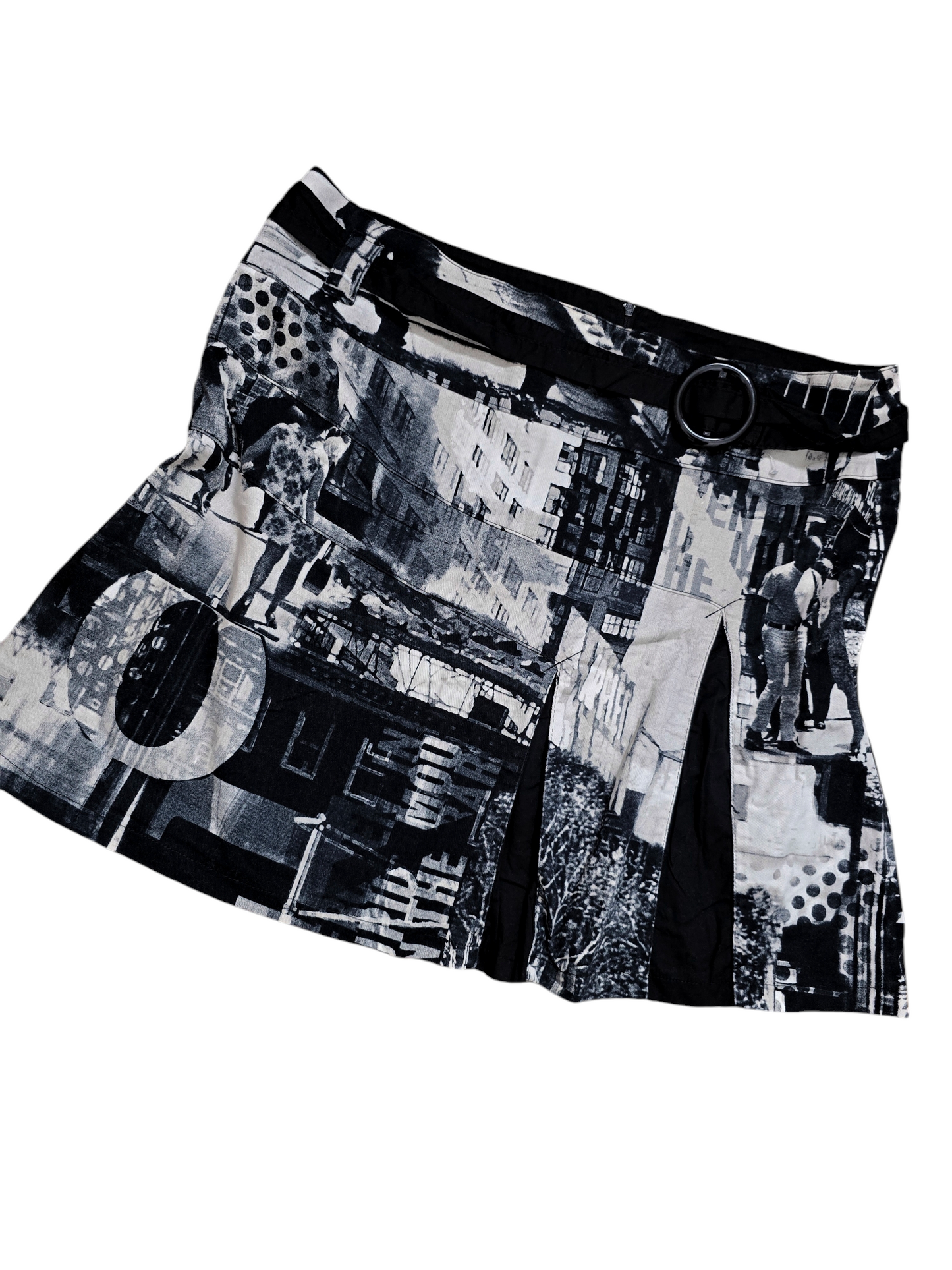 Y2k vintage archive printed softgrunge skirt