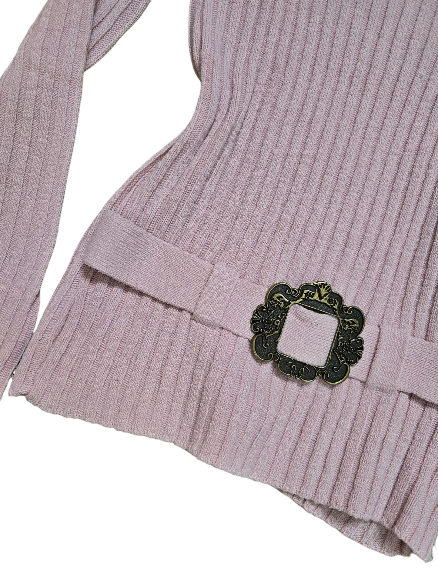 Y2k vintage flirty ribbed sweater