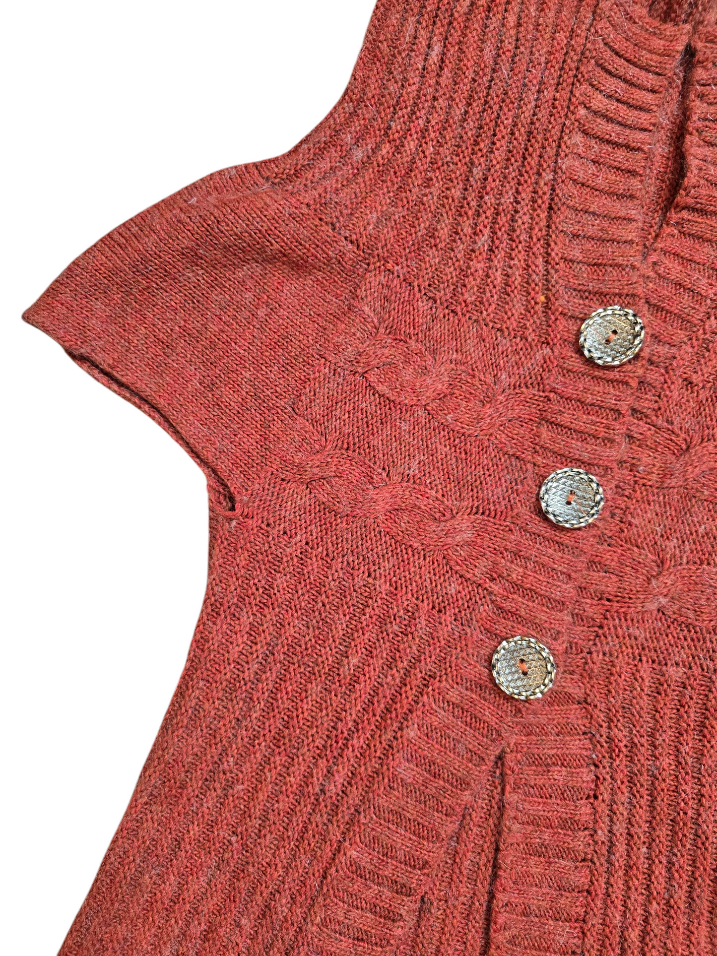 Y2k vintage coquette downtown ribbed red cardigan