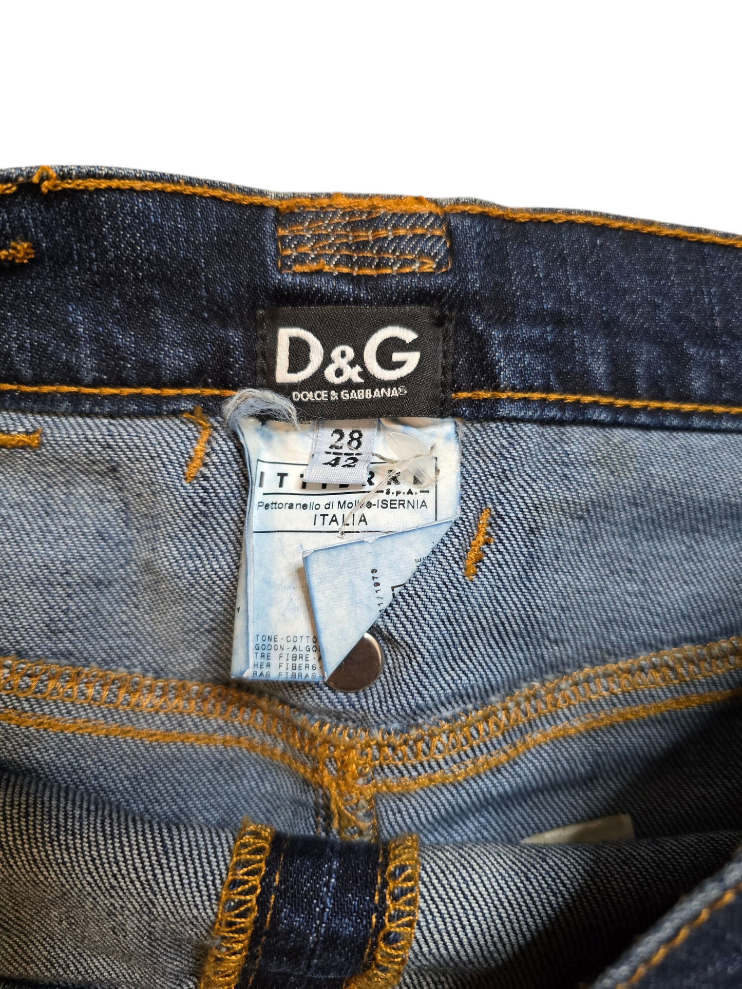 Y2k vintage Dolce &amp; Gabbana mini pleated denim skirt