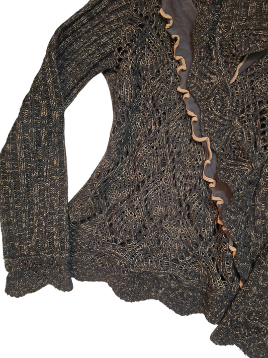 Y2k vintage flirty brown sweater