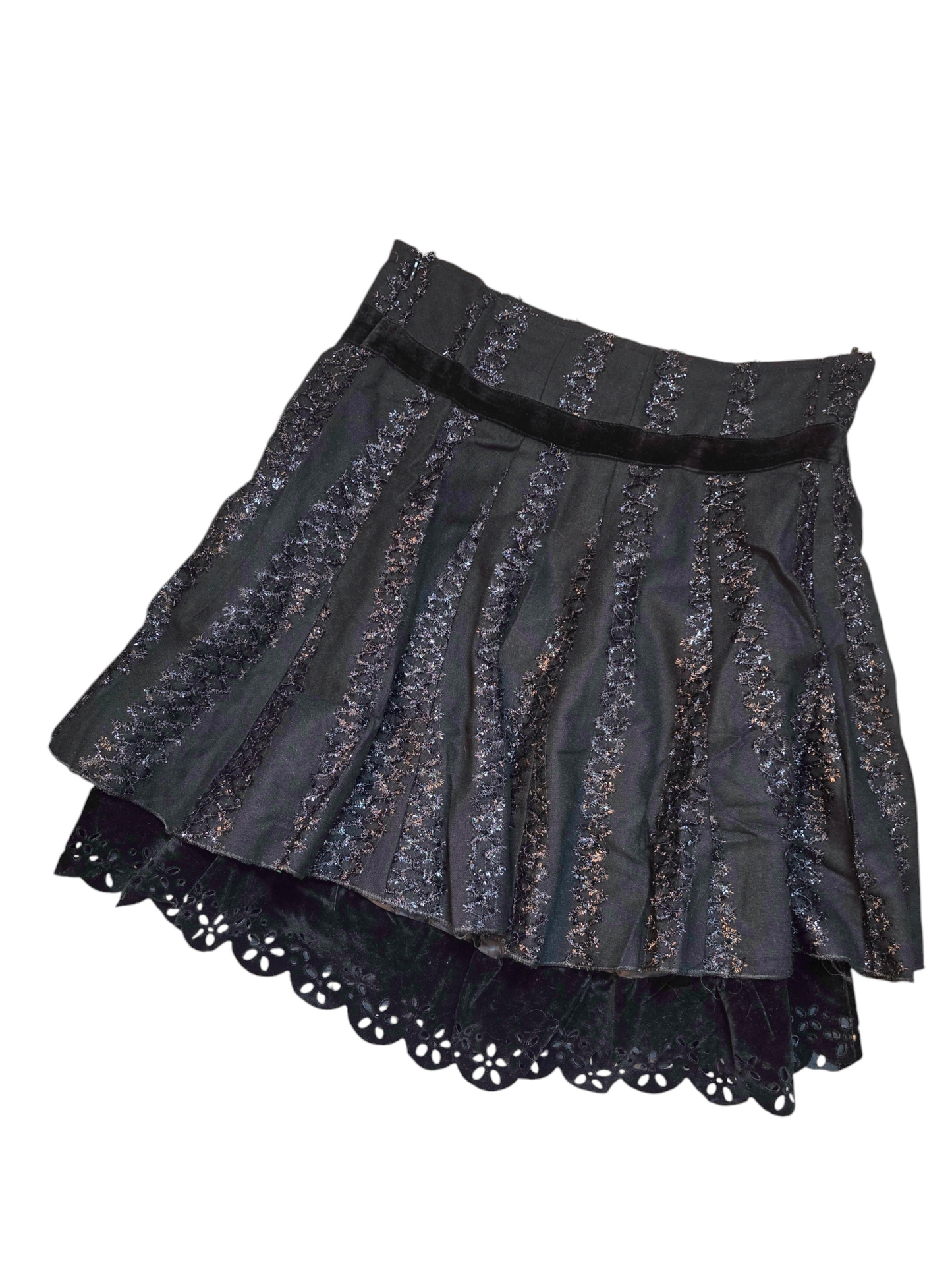 Y2k vintage fairy dark coquette skirt