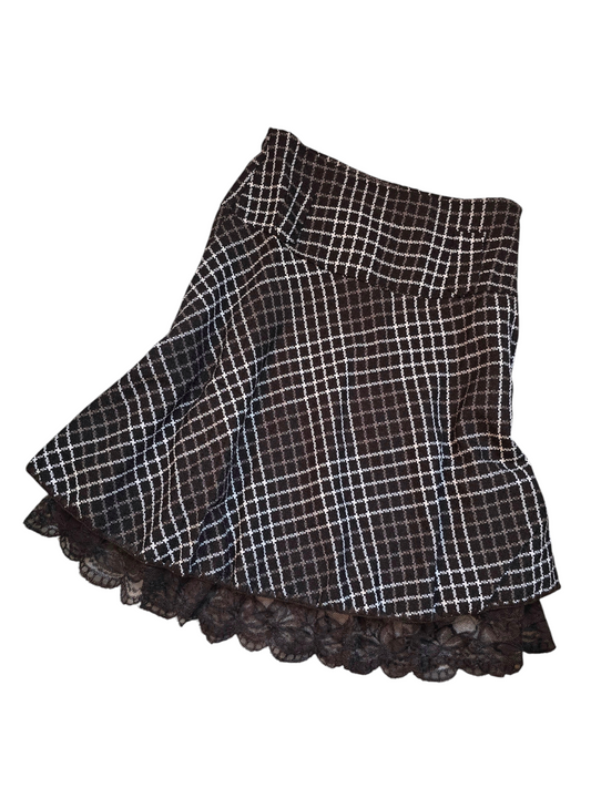 Y2k vintage fairy plaid flirty skirt