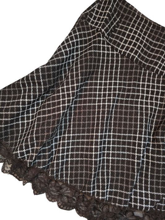 Y2k vintage fairy plaid flirty skirt