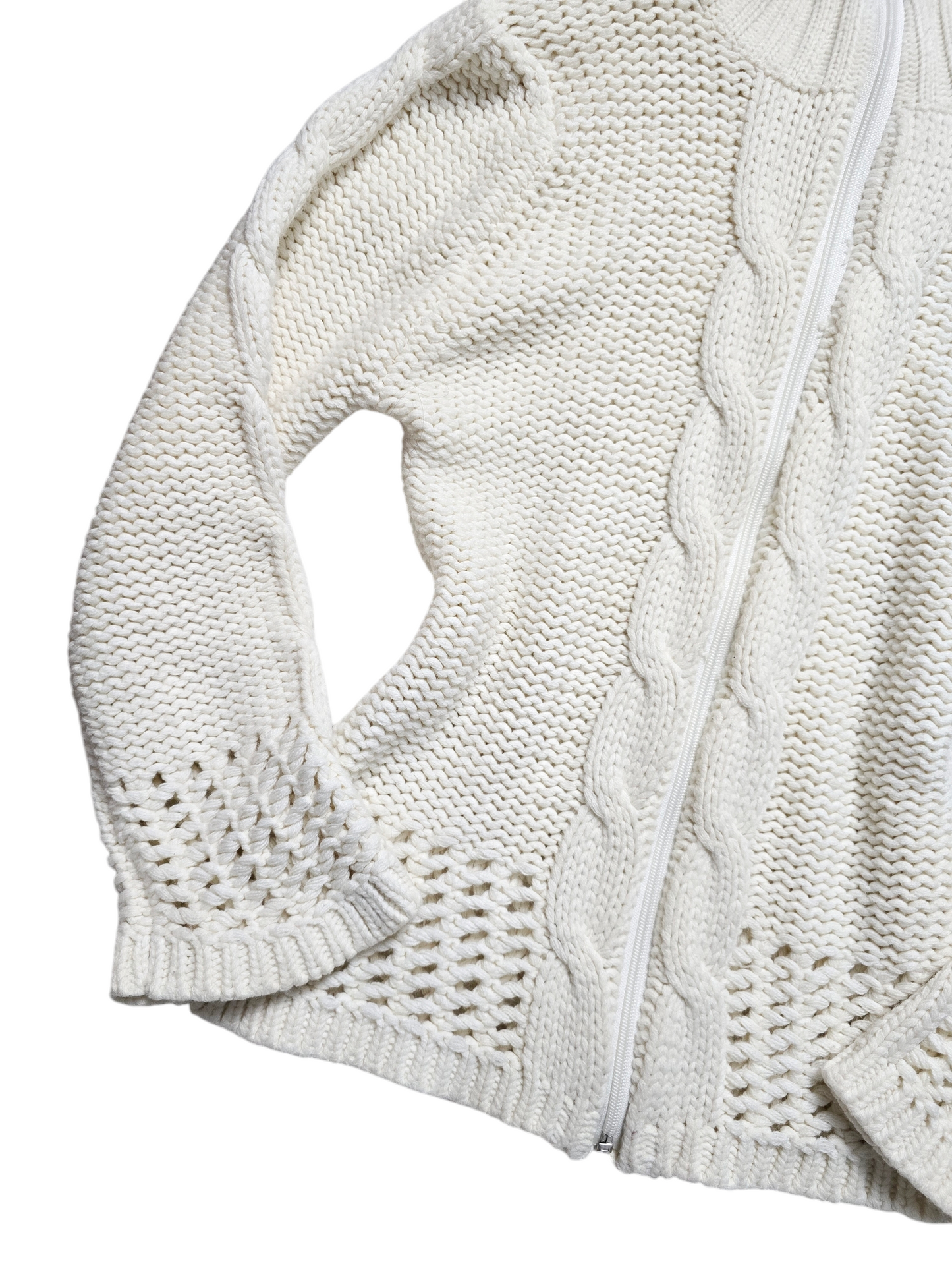 Y2k vintage ribbed flirty zip sweater