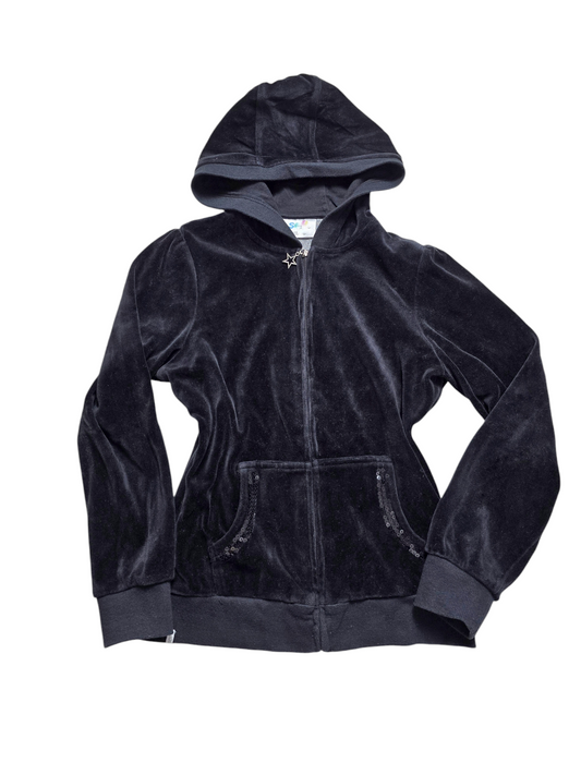 Y2k vintage mcbling velvet sweatshirt