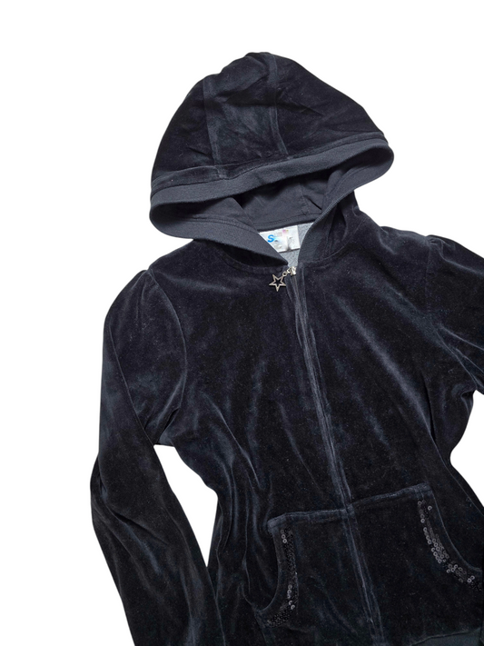 Y2k vintage mcbling velvet sweatshirt