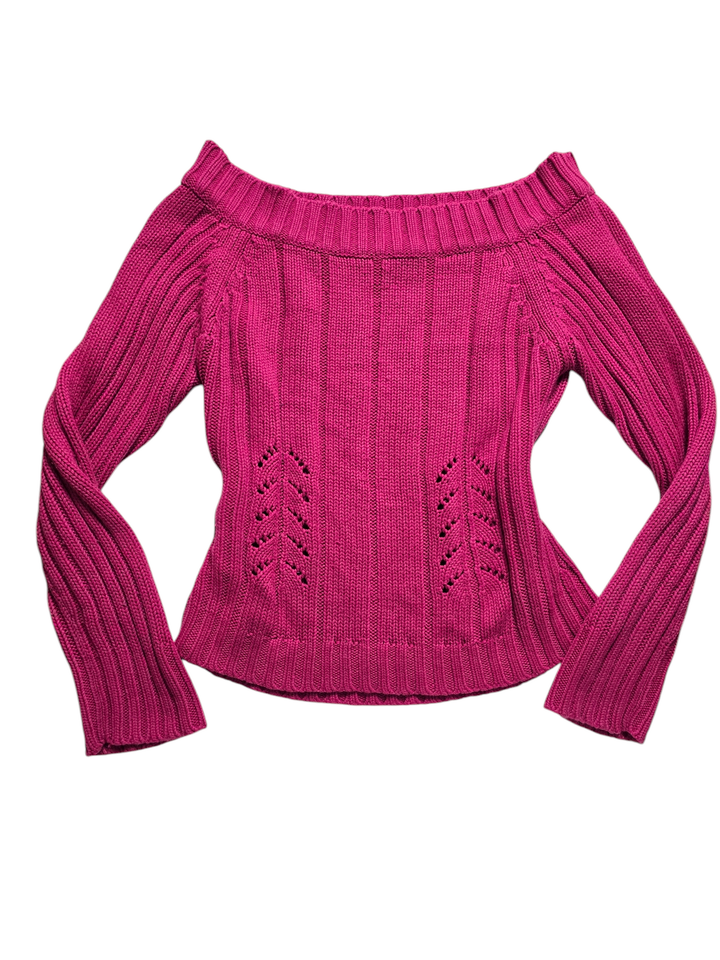 Y2k vintage flirty off shoulder sweater