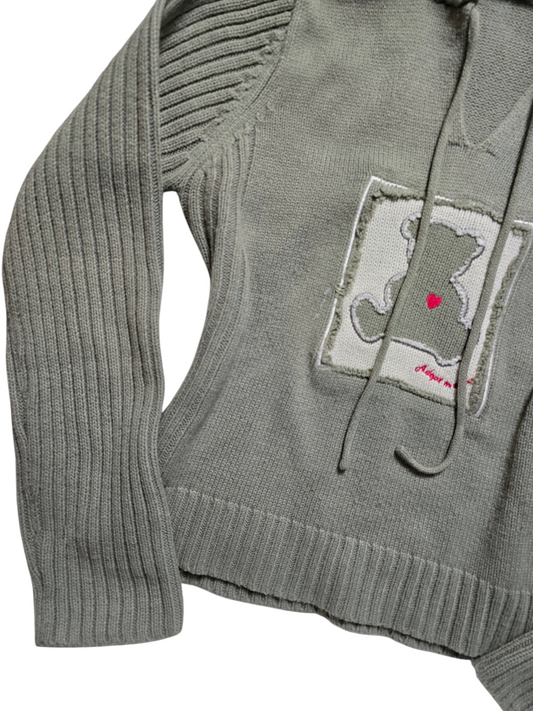 90s vintage flirty ribbed sweater