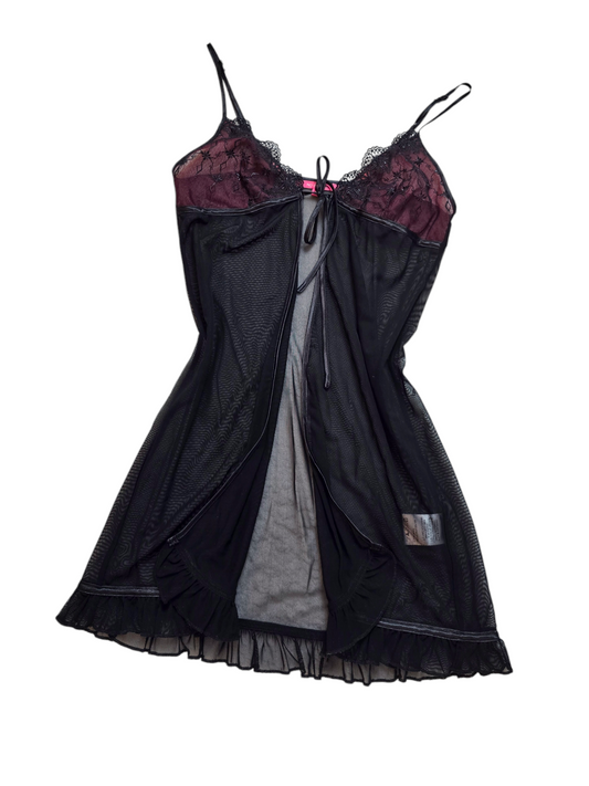 90s vintage coquettish goth top