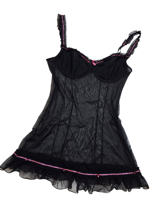 Y2k vintage coquettish top