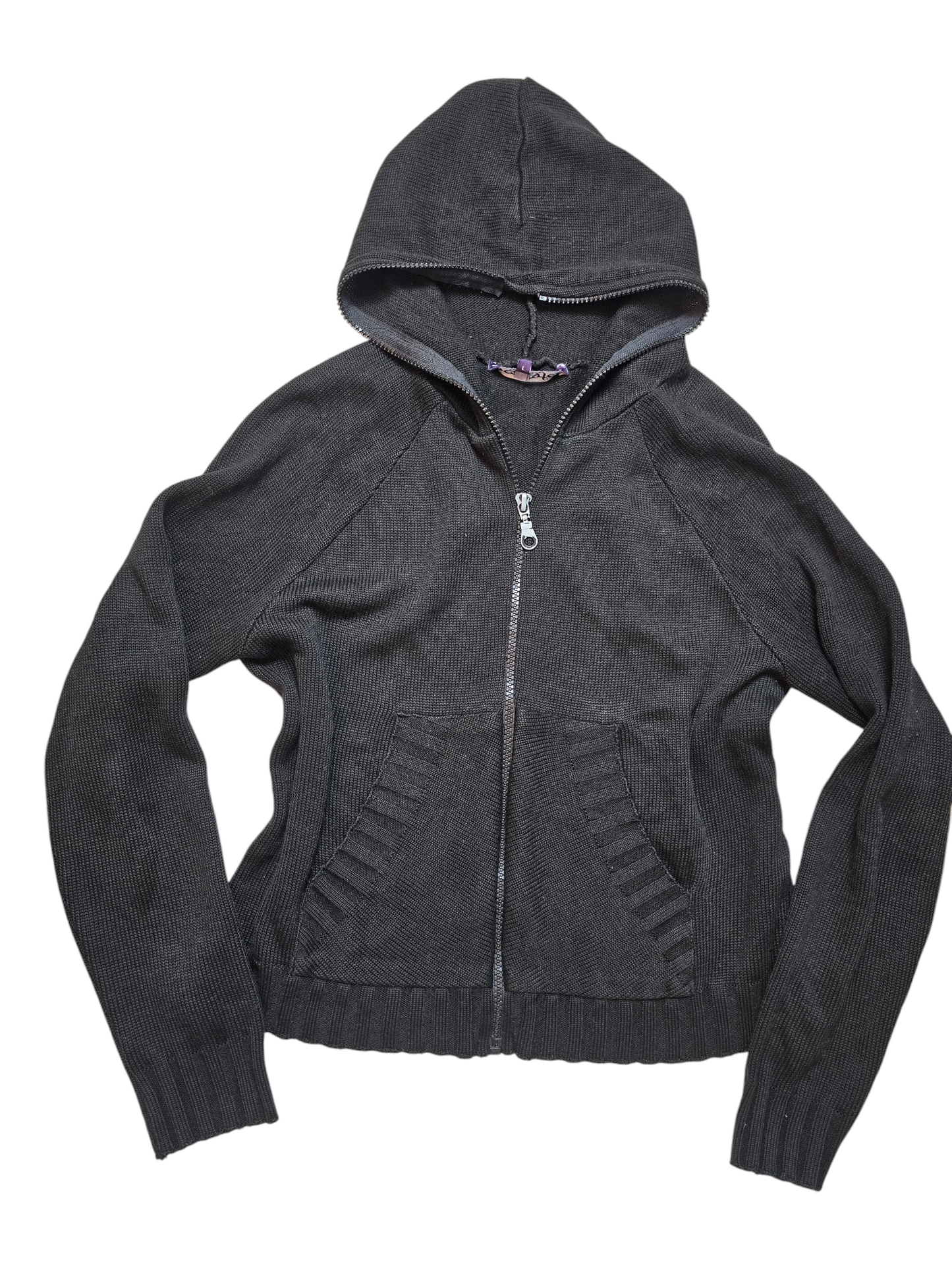 Y2k vintage softgrunge zip sweater