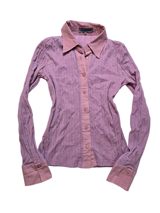 90s vintage officecore stripes shirt